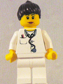 LEGO Minifigure-Doctor-Town / City / Hospital-doc036-Creative Brick Builders